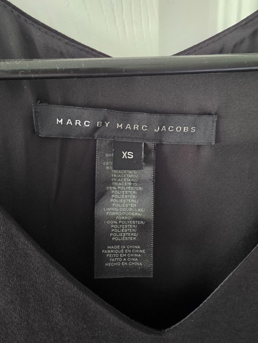 Marc by Marc Jacobs Black V-Neck Dress